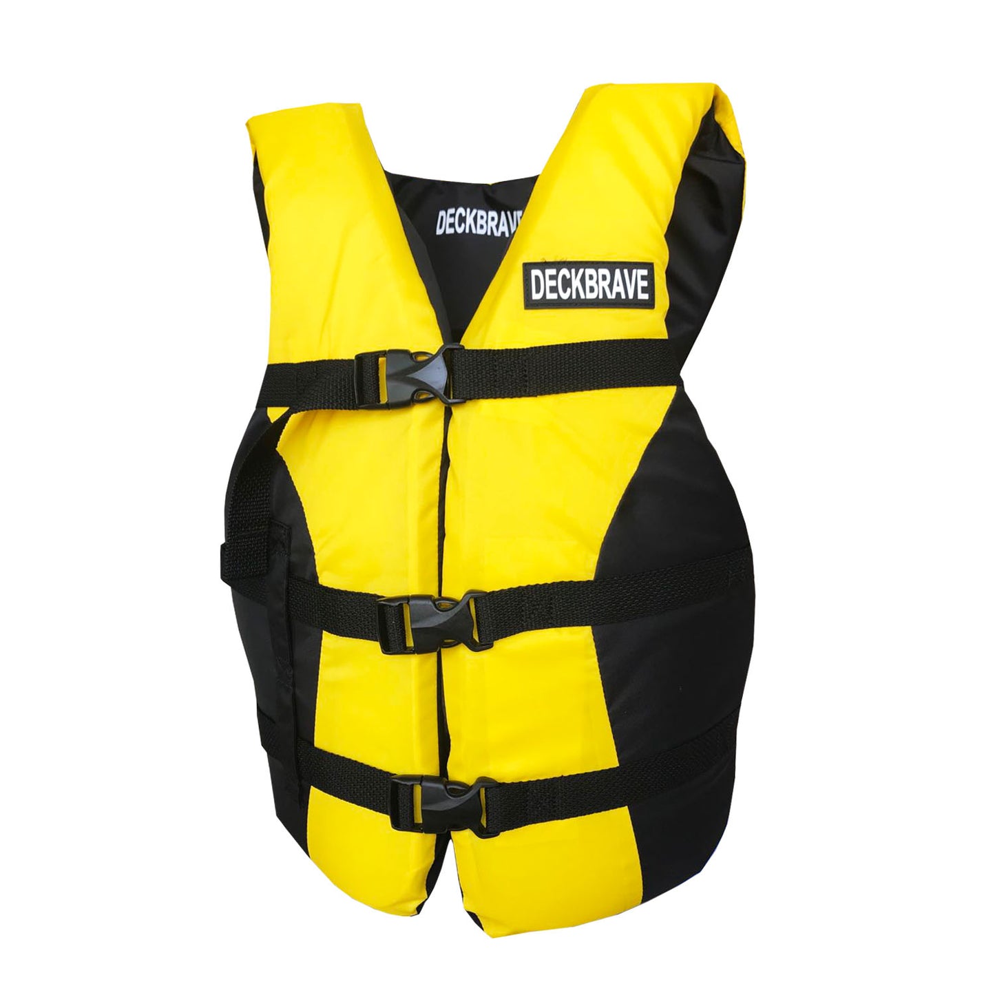 DECKBRAVE Adult Universal USCG Approved Life Vest Nylon Foam Life Jacket Type III Flotation Aid